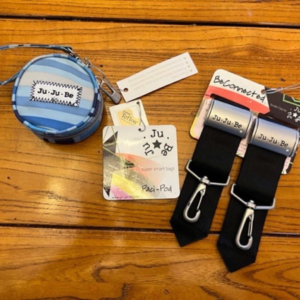 Ju-Ju-Be Set - BeConnected Stroller hooks and‎ PaciPod - Cloudbreak